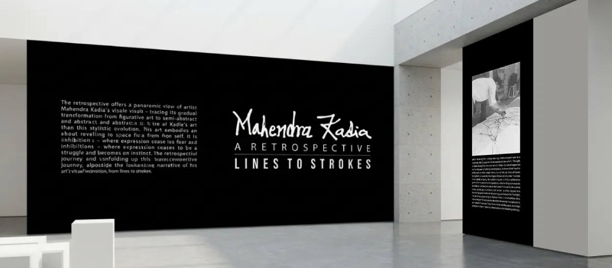 Mahendra Kadia Retrospective Art Show Promotion