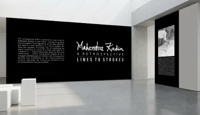 Mahendra Kadia Retrospective Art Show Promotion